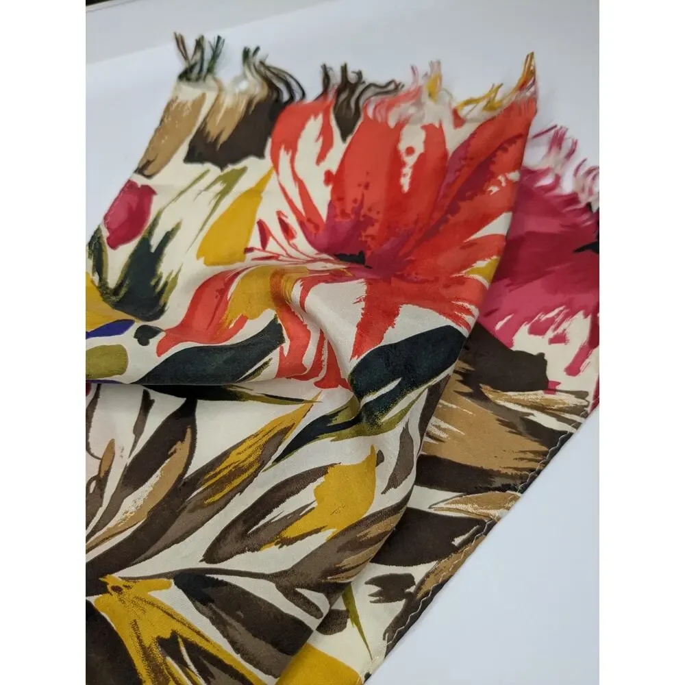 Vintage silk leaf